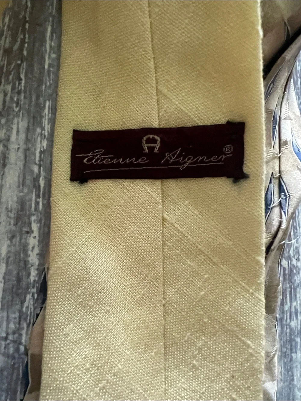 Assorted Men's Yellow Silk Tie - Calvin Klein, Classic Solid Yellow Necktie
